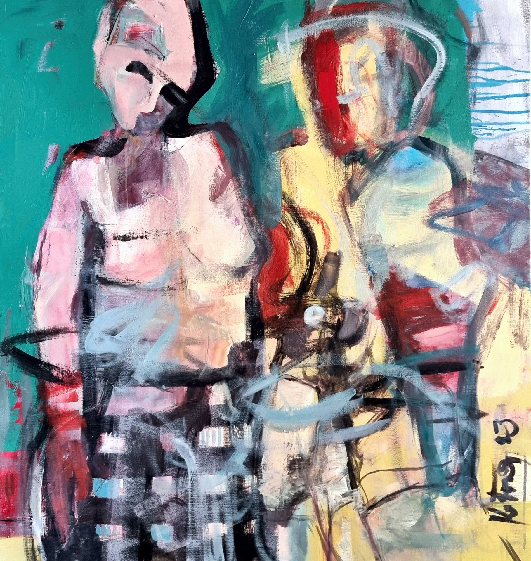 Hanblivka, akryl na plátne 85x80 cm