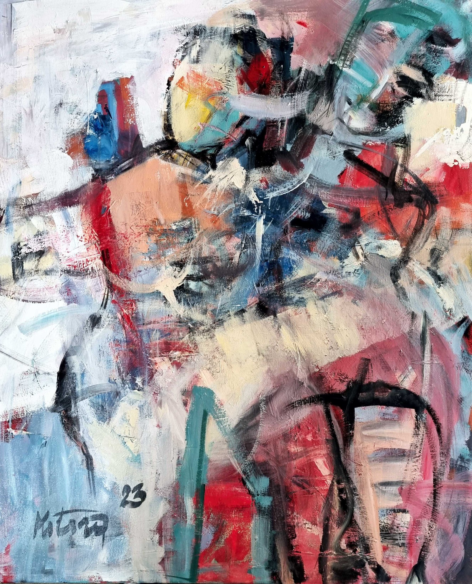 Movement, akryl na plátne 110x90 cm